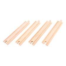 Hosszú egyenes sínek - Bigjigs Rail, 21 cm - 4 db vágány