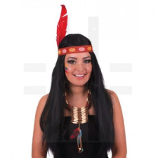  HOSSZÚ FEKETE INDIÁN PARÓKA paróka