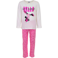  Hosszú pizsama gyerekeknek Minnie Mouse, fehér/rózsaszín, 4 év - 104 CM gyerek hálóing, pizsama