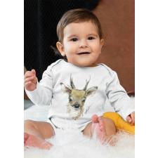 Hosszú ujjú baba body állatos mintával kombidressz, body