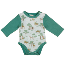  Hosszú ujjú baba body állatos mintával kombidressz, body