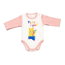 Hosszú ujjú baba body Cicás mintával kombidressz, body