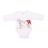  Hosszú ujjú baba body karácsonyi manó mintával