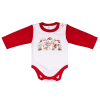  Hosszú ujjú baba body karácsonyi mintával