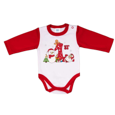  Hosszú ujjú baba body karácsonyi mintával kombidressz, body
