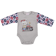  Hosszú ujjú baba body Motoros maci mintával kombidressz, body