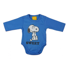 Hosszú ujjú baba body Snoopy mintával (50) - kék kombidressz, body