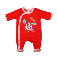  Hosszú ujjú elöl patentos rugdalózó Minnie egér mintával - 62-es méret rugdalózó