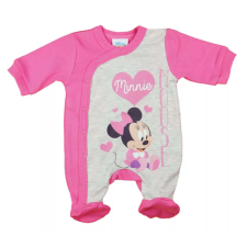  Hosszú ujjú elöl patentos rugdalózó Minnie egér mintával (62) - Világos pink rugdalózó