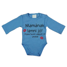 Hosszú ujjú feliratos baba body kombidressz, body