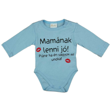 Hosszú ujjú feliratos baba body kombidressz, body