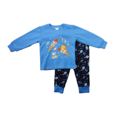  Hosszú ujjú fiú pizsama - Űrhajós mintával gyerek hálóing, pizsama