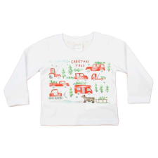  Hosszú ujjú fiú póló karácsonyi mintával - 92-es méret gyerek póló
