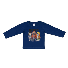  Hosszú ujjú fiú póló vagány cicák mintával gyerek póló