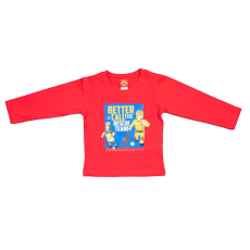  Hosszú ujjú kisfiú póló Sam a tűzoltó mintával