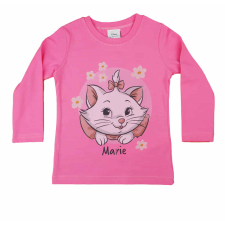  Hosszú ujjú kislány póló Marie cica mintával babapóló, ing