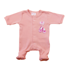  Hosszú ujjú pamut rugdalózó – Kis cipő mintával rugdalózó