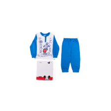  Hosszú vékony pamut gyerek pizsama - Mickey egér - 98 - középkék gyerek hálóing, pizsama