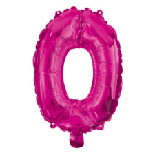 Hot Hot Pink 0-ás szám fólia lufi 95 cm party kellék