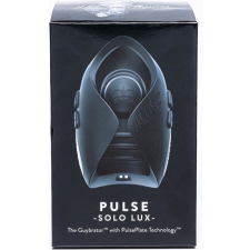 Hot Octopuss Pulse Solo Lux - akkus, rádiós maszturbátor (fekete) egyéb erotikus kiegészítők férfiaknak