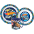 Hot Wheels Blue Fire étkészlet, micro műanyag szett bögrével 350 ml