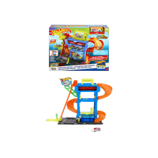  Hot wheels city autómosó színváltós kisautóval autópálya és játékautó