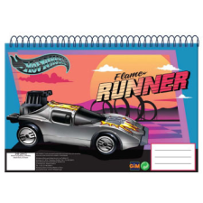 Hot Wheels Flame Runner A/4 spirál vázlatfüzet, 30 lapos füzet