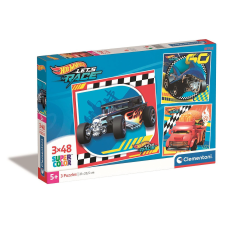  Hot Wheels Go 3x48 db-os puzzle Clementoni puzzle, kirakós