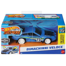 Hot Wheels : Pull-Back Speeders Dimachinni Veloce hátrahúzható fém kisautó modell autópálya és játékautó