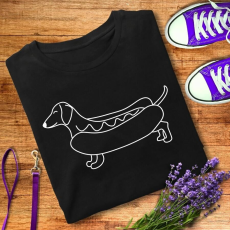  Hotdog - tacskós női póló