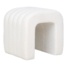 House Nordic Colma puff, plüss, fehér bútor