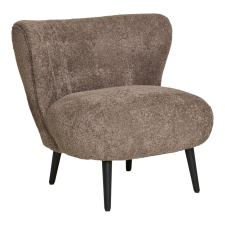 House Nordic Covelo fotel, bouclé, barna-fekete bútor