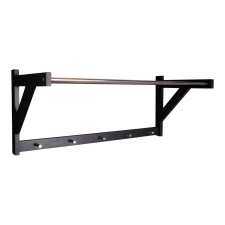 House Nordic Padova kalaptartó fogas, fekete fa, fekete steel 78x32 cm bútor