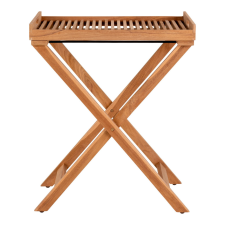 House Nordic Rendo tálcás kisasztal, teak fa, natúr, 60x40x70 cm bútor