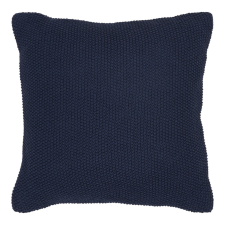 House Nordic Santos díszpárna, újrahasznosított pamut, sötétkék 45x45 cm lakástextília