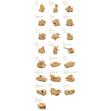 Hoye Craft Színezhető karton játék - Többféle kreatív és készségfejlesztő