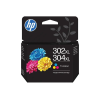 HP 302XL/304XL Colorpack tintapatron