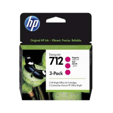 HP 712 (3ED78A) (3x29ml) Magenta Eredeti Tintapatron szett nyomtatópatron & toner
