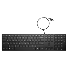 HP BPS ATTACH HP vezetékes billentyűzet 320K - fekete (9SR37UT#AKC) billentyűzet