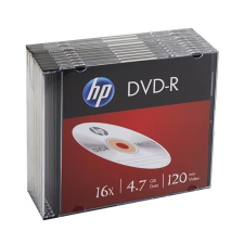 HP DVD-R 4.7GB 16x DVD lemez slim tokos (10db) (DVDH-16V10) (DVDH-16V10) írható és újraírható média
