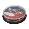 HP DVD+R lemez, 4,7 GB, 16x, 10 db, hengeren, HP