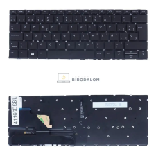 HP Elite Dragonfly, Elite Dragonfly G2 gyári billentyűzet (ES kiosztás, háttérvilágítással) laptop alkatrész