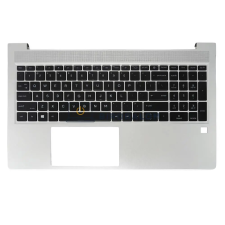 HP EliteBook 650 G10, 655 G10 gyári billentyűzet cserébe (US kiosztás, háttérvilágítással, ezüst) laptop alkatrész