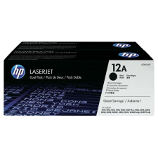 HP fekete toner, Q2612AD, LJ 1010, 1022 - 2 csomag eredeti nyomtatópatron & toner