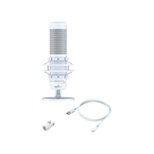 HP hyperx vezetékes mikrofon quadcast s rgb led - fehér/szürke 519P0AA mikrofon