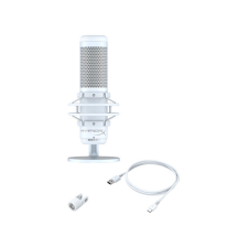 HP HYPERX Vezetékes Mikrofon QuadCast S - White-Grey RGB LED mikrofon