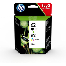 HP Inc. HP 62 2er Pack Schwarz Farbe dreifarbig Tintenpatrone (N9J71AE) nyomtatópatron & toner