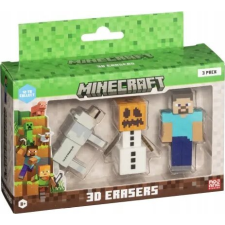 HP Mojang Studios 3 darabos Minecraft 3D radírfigura készlet - B Verzió (MC4021B) játékfigura