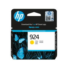 HP No. 924 eredeti tintapatron, sárga, 400 oldal (4K0U5NE) nyomtatópatron & toner