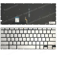 HP Pro C640 gyári billentyűzet (US kiosztás, háttérvilágítással, ezüst) laptop alkatrész
